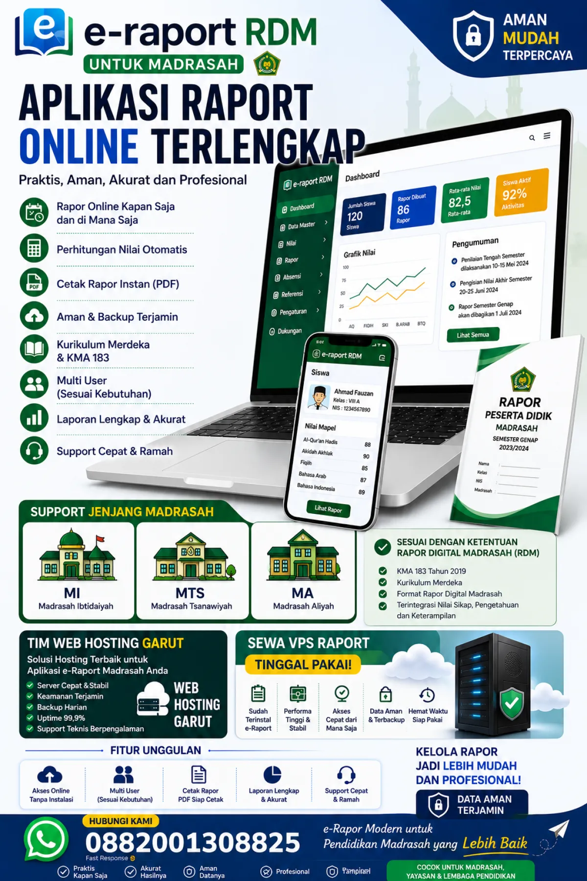 APLIKASI E-RAPORT DIGITAL RDM ONLINE FULL 24 JAM