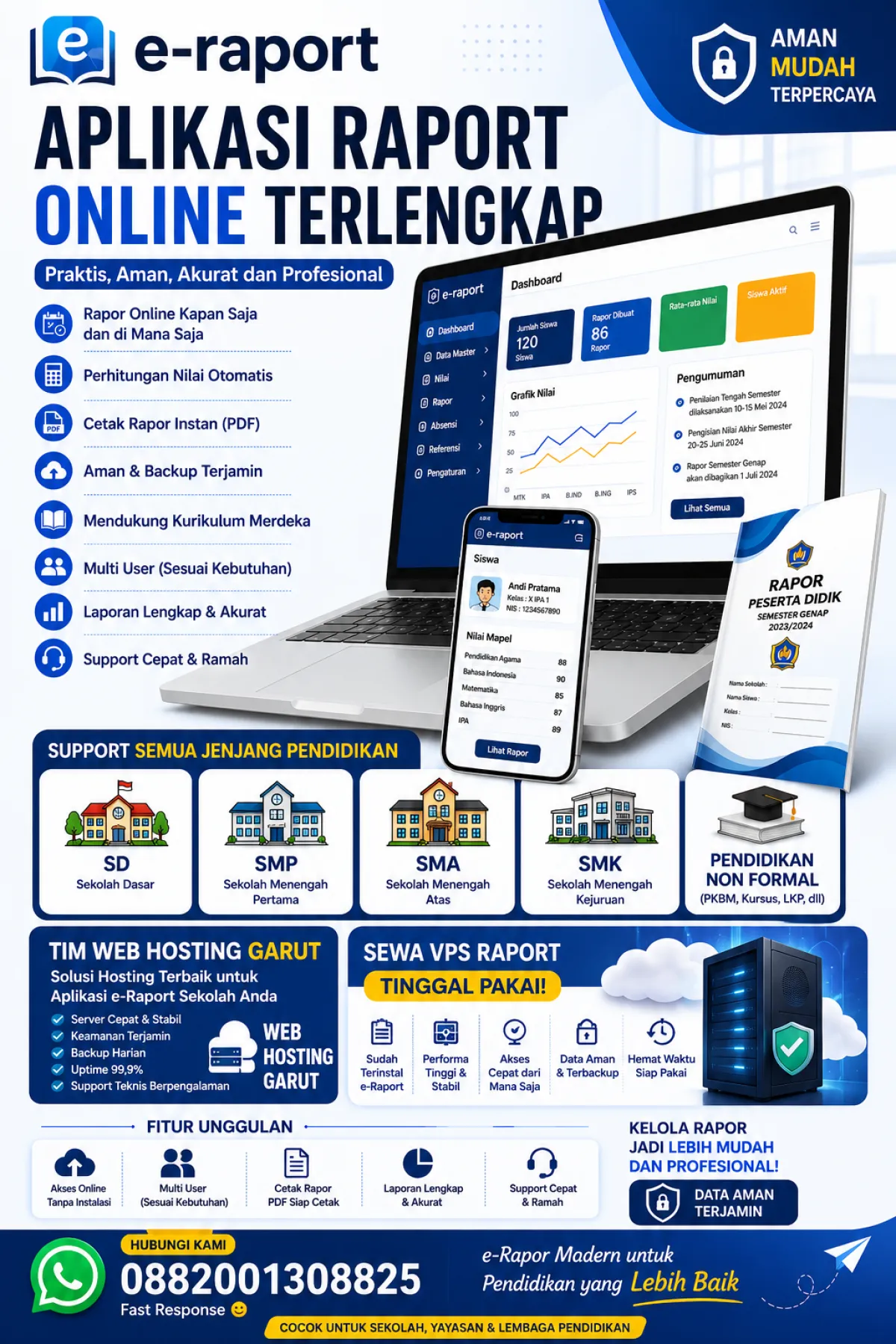 APLIKASI E-RAPORT  DIGITAL ONLINE FULL 24 JAM